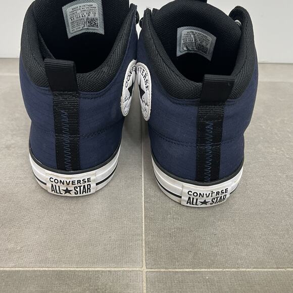 Converse Chuck Taylor All Star Mens 8.5/Womens 10.5 Blue High Street Mid Shoes - Picture 2 of 5